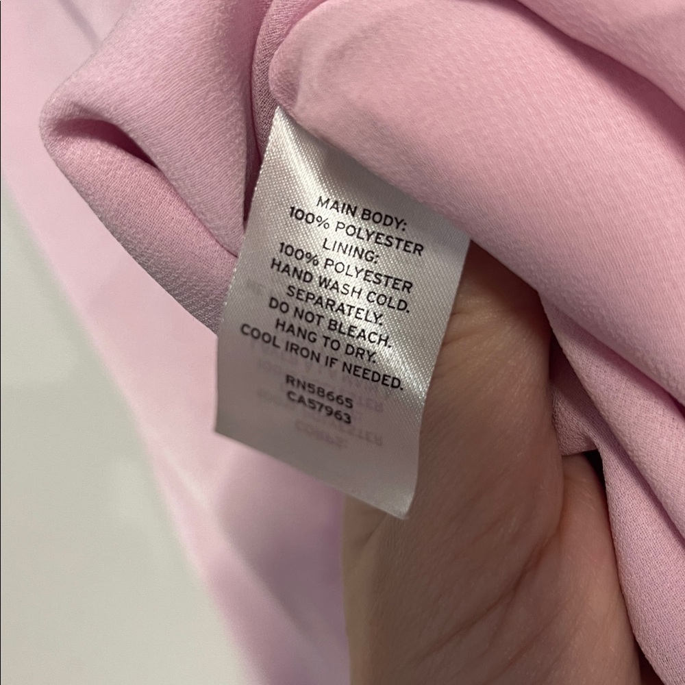 BP WOMENS PINK SATIN MINI DRESS MEDIUM - Picture 4 of 5